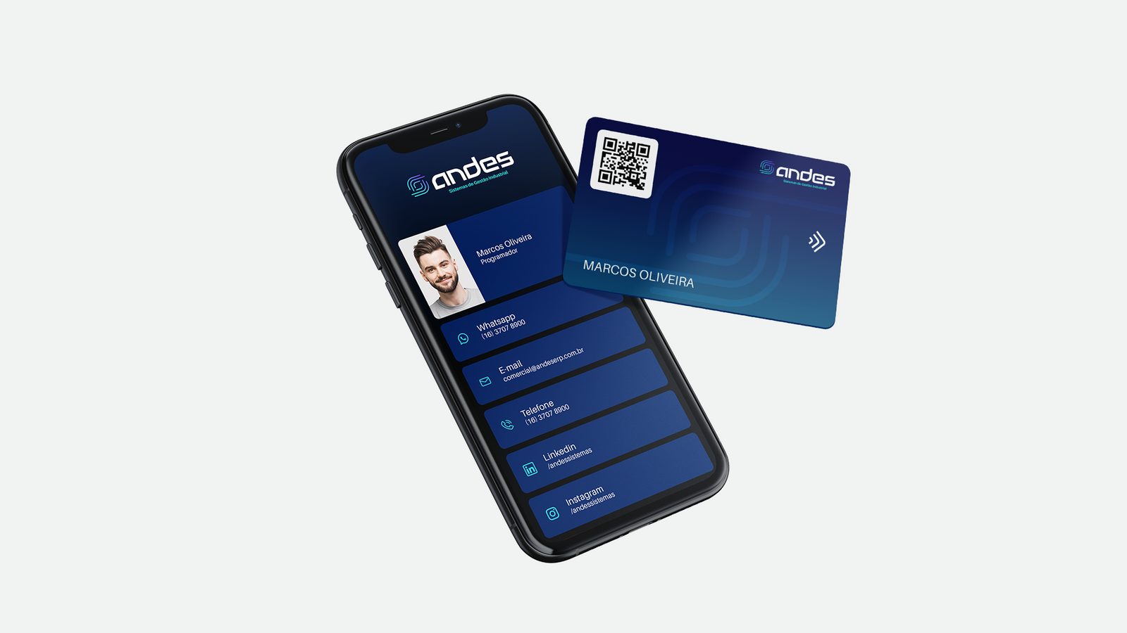 Cartão de visitas virtual