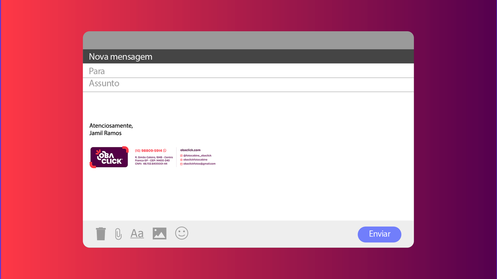 Assinatura de email
