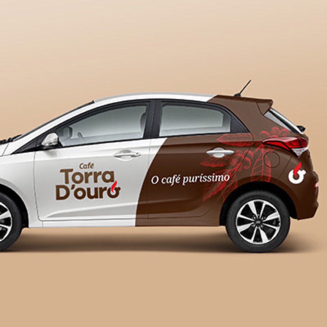 Aplicação da marca Café Torra D'ouro