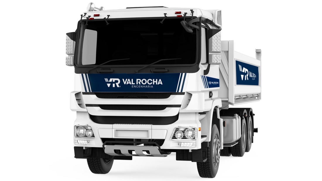 Aplicação da marca Val Rocha
