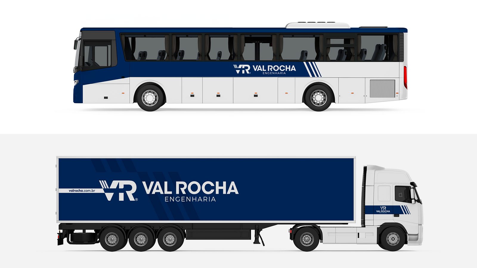 Aplicação da marca Val Rocha